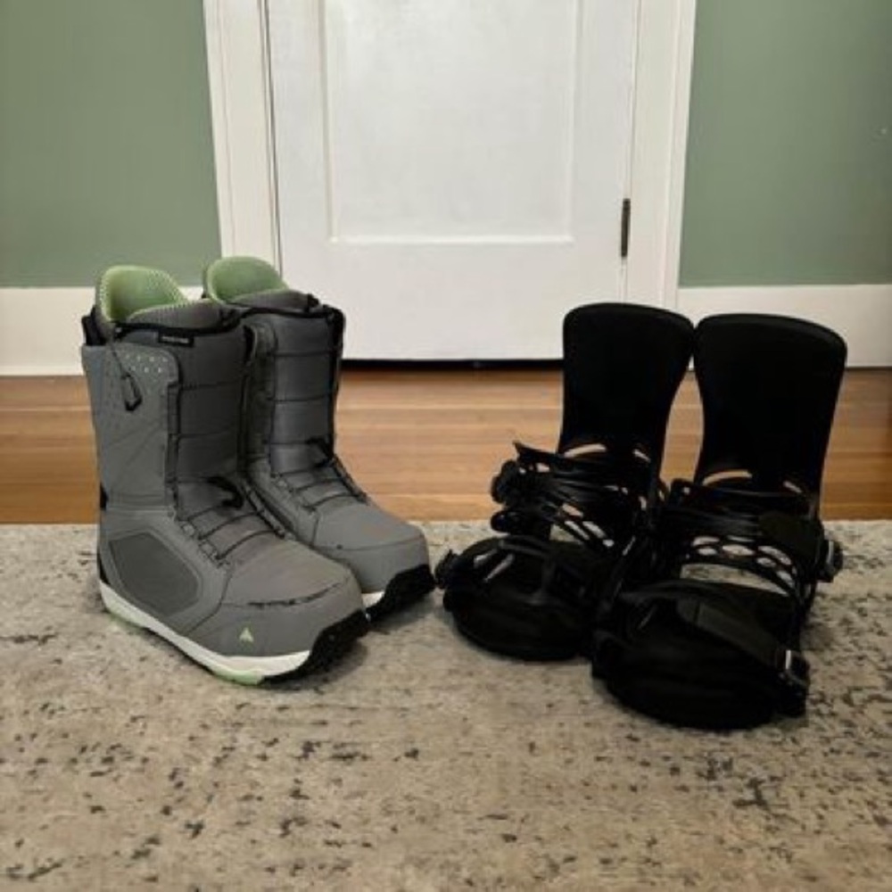 Burton Snowboard Boots & Bindings (Men’s Size 11)